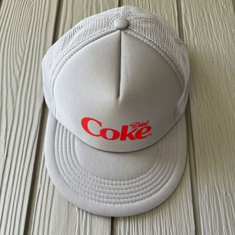 Vintage Style Y2K Diet Coke Foam Trucker Hat Mesh Snapback Adjustable